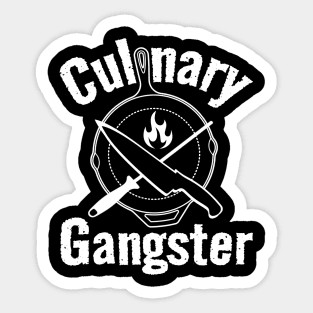 Culinary Gangster - Chef Knife & Flame Sticker